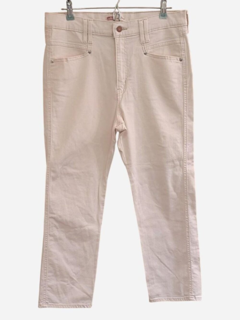 Levi’s Signature Heritage Hi-Rise Straight Leg Ankle Length White Jeans Size 12